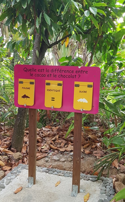 maison du cacao guadeloupe panneau pédagogique