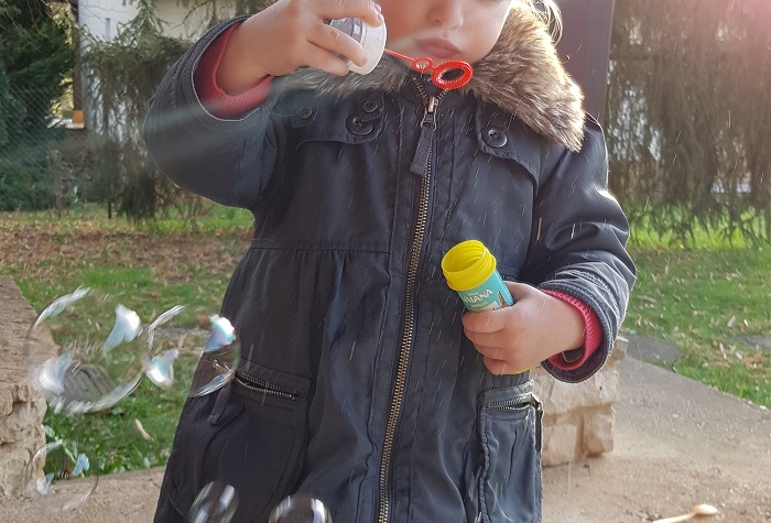 2 ans bulles de savon